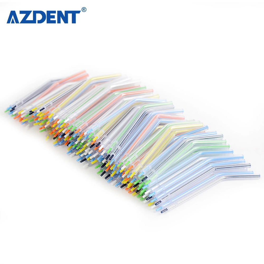 200PCS Dental Disposable Spray Nozzles Tips for 3-Way Air Water Syringe Mix Color